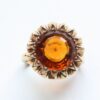 citrine and gold ring