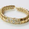 ONDA diamond and gold bracelet