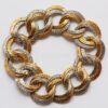 two tone colored gold bracelet