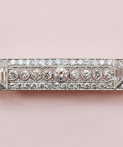 platinum and diamond brooch