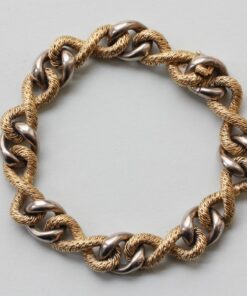 two colored gold bracelet