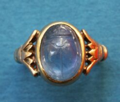 sapphire Egyptian Revival ring