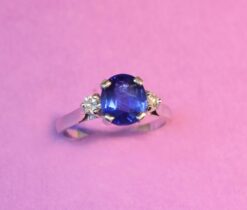 natural Burma sapphire ring