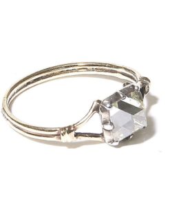 table cut diamond ring