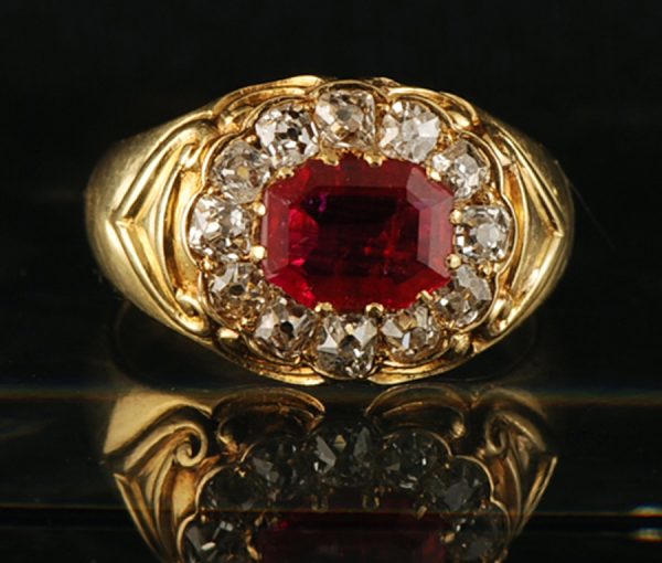 diamond and ruby ring