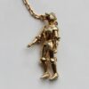 gold knight novelty key chain