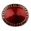 a red brooch