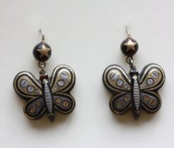 pique butterfly earrings