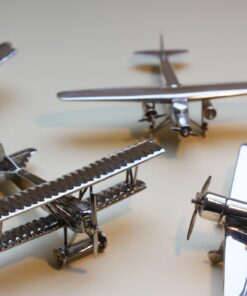 9 miniature Fokker airplaines