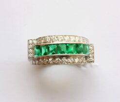 diamond and emerald ring