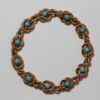 turquoise and gold bracelet