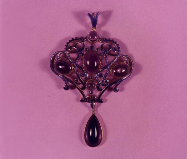purple Arts & Crafts pendant