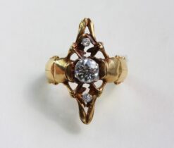 Art Nouveau scarab ring