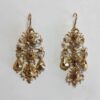 gold and diamond girandole earrings
