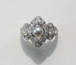 diamond and pearl ring
