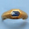 medieval sapphire and gold ring