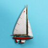 sailing boat brooch