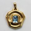 aquamarine and gold pendant a c