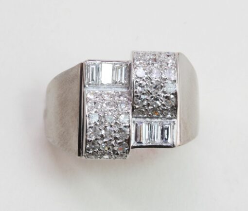 diamond and platinum ring