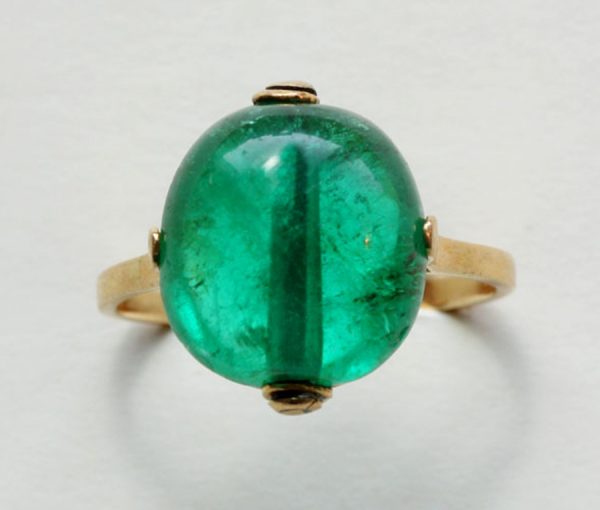 Moghul emerald bead ring