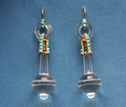 rock crystal earrings