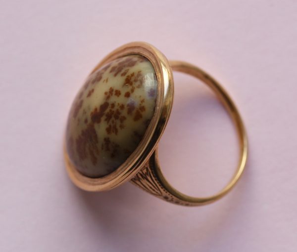 jasper gold ring