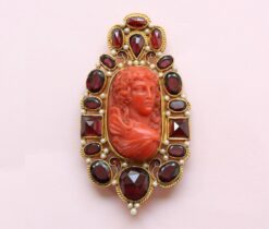 coral cameo of psyche