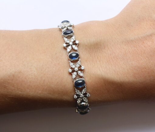 diamond and sapphire bracelet