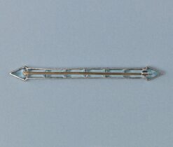 aquamarine arrow brooch