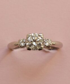 diamond and platinum Caldwell ring