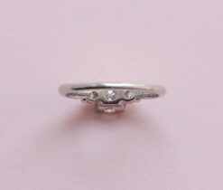 diamond and platinum Caldwell ring