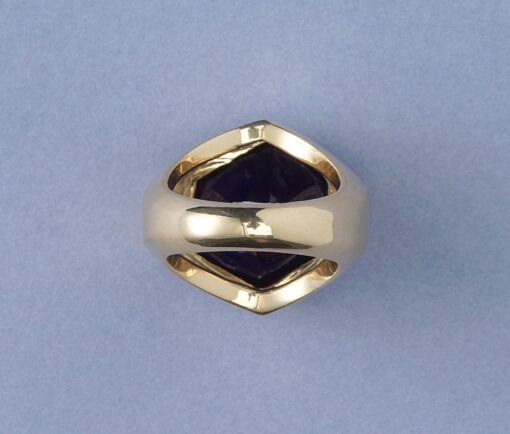 tiffany gold and amethyst ring