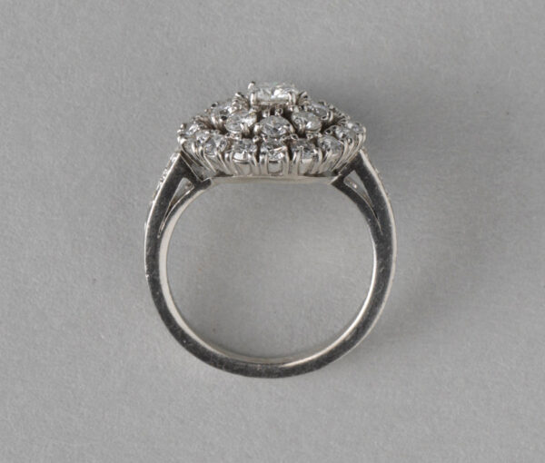Tiffany diamond cluster ring