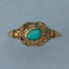 gold and turquoise ring