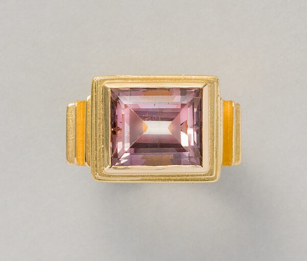 gold and tourmaline ring by Jacob de Groes