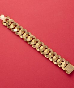 gold curb link bracelet Cartier paris
