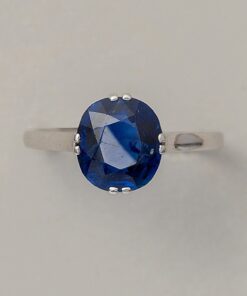 birma sapphire and platinum ring