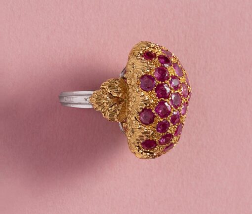 Ruby and gold Buccellati ring