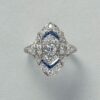 diamond and sapphire ring