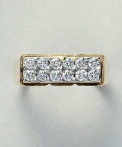 gold and diamond Fred Paris ring
