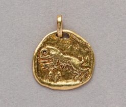 tiffany gold aries zodiac pendant