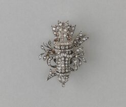 diamond quiver brooch