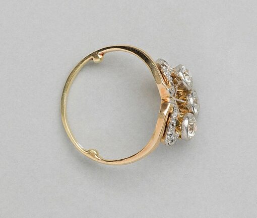 edwardian and diamond and gold ring