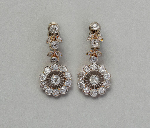 Edwardian diamond earrings