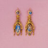 victorian angel earrings