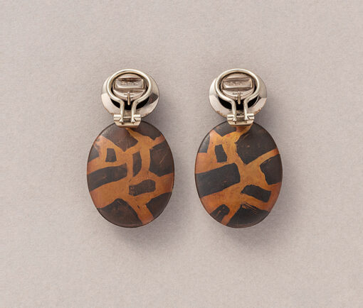 Hemmerle jasper and copper earrings