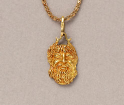 gold zeus pendant by