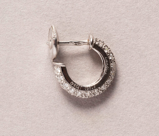 platinum and diamond cartier earrings
