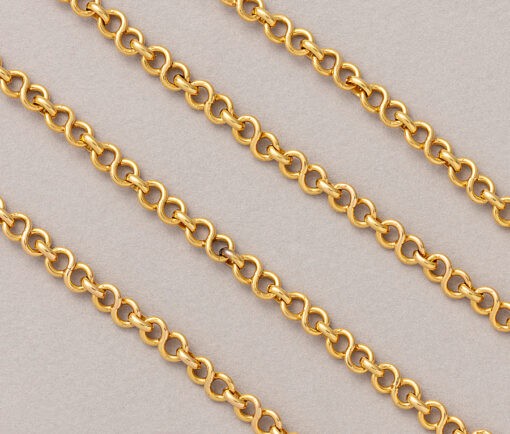 gold chain with infinity link