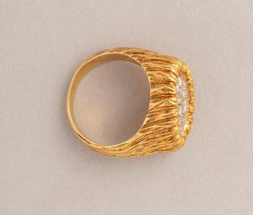 gold and diamond tartelette ring